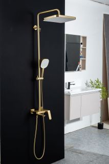 Душевая стойка Gappo G2428-3 золотой сатин